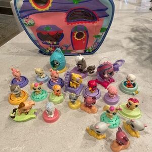 Littlest Pet Shop McDonalds lot of 22 + Carrying Case 2006-2012